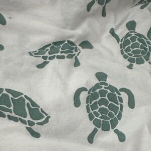 Green Turtle Duvet Cover Garnet Hill Full/Queen